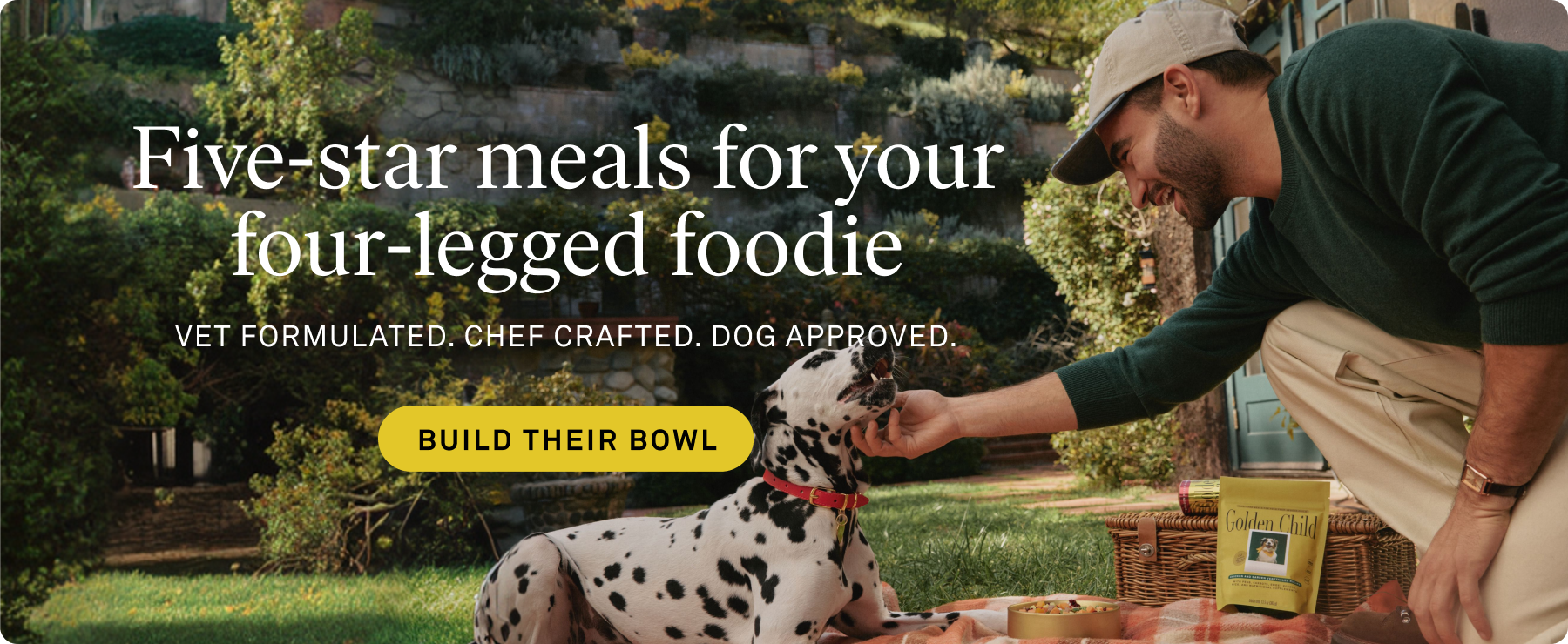 Desktop ad Five star meal for your four-legged foodie